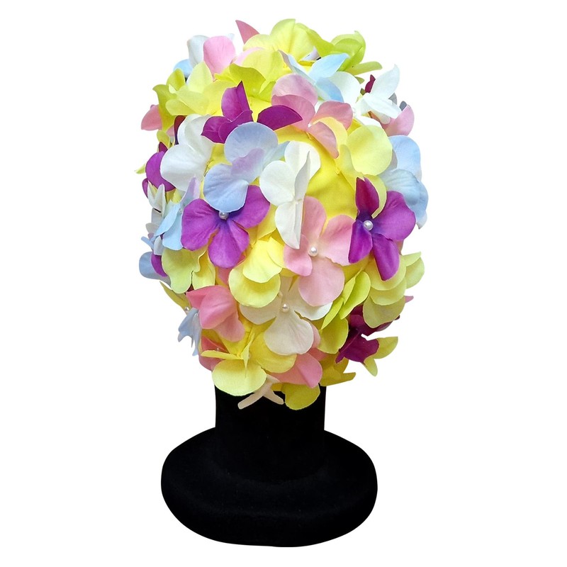 CHEX Ladies Lily Elasticated Swimming Hat Yellow Pink Purple Blue