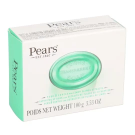 Pears Oil Clear Soap with Lemon Flower Extract 9 Pack Pure & Gentle Bar Soap