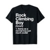 Rock Climbing Boy Definition Funny Sports T-Shirt