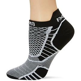 Thorlos Women's Prolite Xptu Ultra Thin Cushion No Show Socks Running, Black/White, Medium