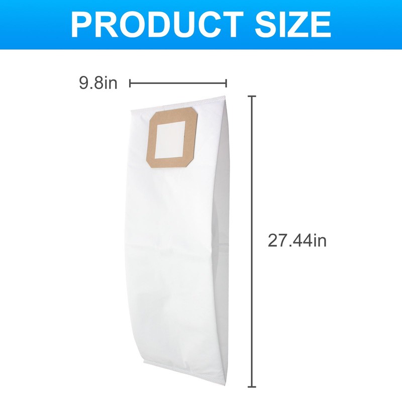 5 PACK Central Vacuum Filter Bags Fit for Vacuflo Maxum