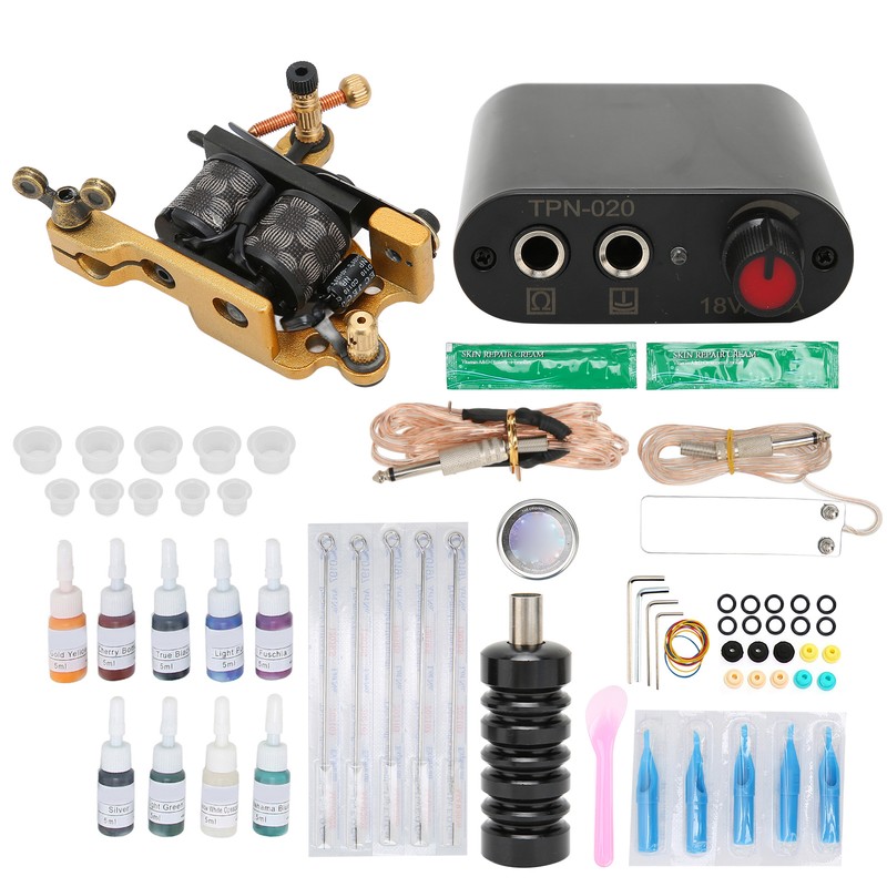 Coil Tattoo Machine Foot Pedal Power Supply Clip Cord Practice