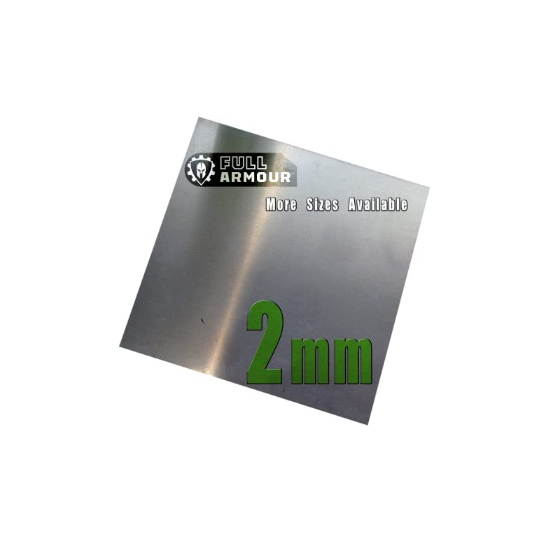Full Armour 2mm Aluminium Sheet, Grade 6082T6 (150mm x 150mm