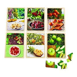 Excellerations Fruit Photo Puzzles Set of 6 (Item # FRTPUZL)