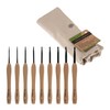 Milward Crochet Hooks Set - Smooth Beech Wood Handles Aluminium