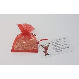 Other MAGIC BAG OF SPRINKLE REINDEER FOOD OATS DUST CHRISTMAS EVE SANTA FUN ACTIVITY (Rudolph Red)