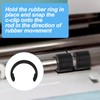 12pcs Retaining Clip Rings for Cricut Maker, Metal C-Shaped Rubber