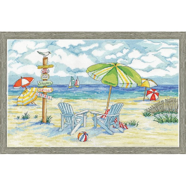 Design Works Beach Signs, Cotton, Multicolor, 11" by 18"