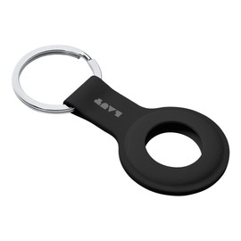 LAUT - HUEX TAG case Compatible with AirTag - Keychain Holder Lightweight Anti Scratch • Black