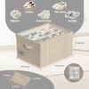 2 Pack Shoe Organizer For Closet, Fits 16-32 Pairs Fabric