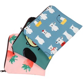 minkissy 3pcs Sanitary Napkin Organizer Compact Toiletries Bag Pouch for Women Reusable Waterproof Period Storage Bag