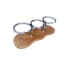 Tebaisea Teak 3-Hole Cup Holder, 316 Stainless Steel Cup Holder