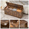 VANKILEY 47.2"Storage chest extra large,storage trunk with 2 safety Hinges,Wooden