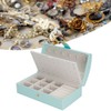 Portable Travel PU Leather Jewelry Box Multilayer Earring Rings Necklace