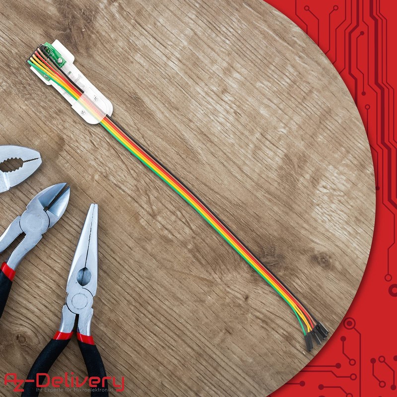 AZDelivery 5 x 6 Pin Programmer Electrical Tool I2C OLED