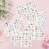 Vordpe 5 Sheets of Stickers Wedding Guest Book 266 Designs