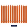 Colonial Candle Classic Taper Candle, 12 Inch, Pumpkin, pack of