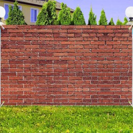 7 x 5 ft Brick Wall Photography Backdrop Vintage Red Brown Brick Stone Wall Background Fabric Brick Wallpaper Baby Shower Birthday Graduation Banner Photo Props Home Party Decoration