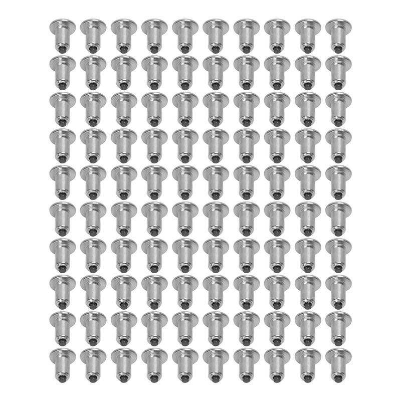 100PCS Tire Studs Silver Universal Wear Resistant Anti Slip Tire