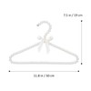 PRETYZOOM 2 Pcs Kids Clothes Hangers White Artificial Pearl Beaded