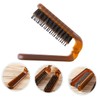 IWOWHERO Collapsible Travel Bristle Hair Brush Portable Dual-use Comb for