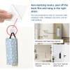 HLIWS 3 Pcs Hanging Plastic Garbage Bags with 3 Hooks,Grocery