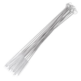 Acouto Juego de 20 cepillos de Limpieza de Pajita, Juego de Limpieza para Botellas de Leche para bebé, biberón de Acero Inoxidable, Taza de Agua, Pajita, Cepillo de Limpieza de Laboratorio