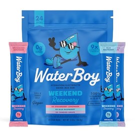 Waterboy - Weekend Recovery, Variety Pack, Sugar Free Electrolytes Powder Drink Mix - 24ct Hydration Packets