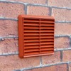 Kair Terracotta Louvred Wall Vent Grille 155mm External Dimension with