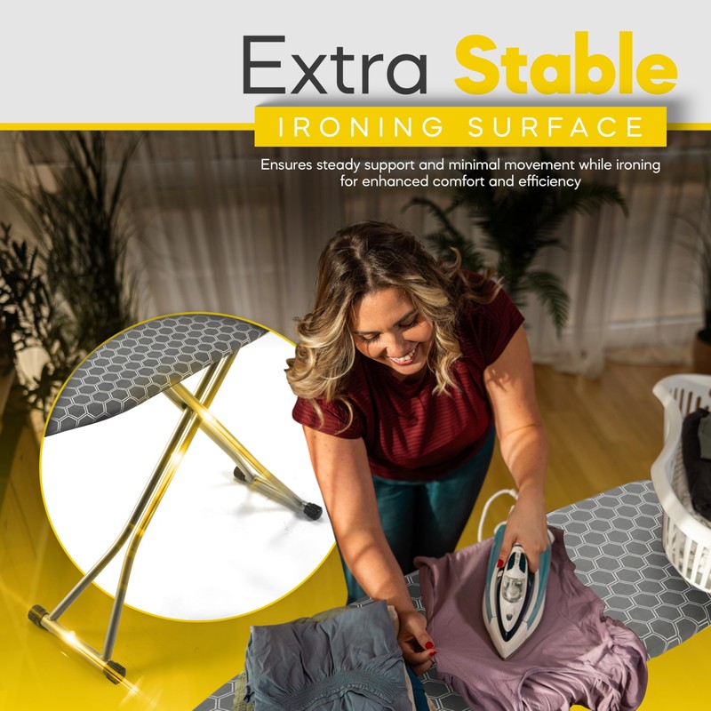 Full Size Ironing Board 57" L X15 W, Large Wide