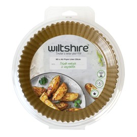 Wiltshire Disposable Air Fryer Paper Liners, 20cm Round Pack of 50