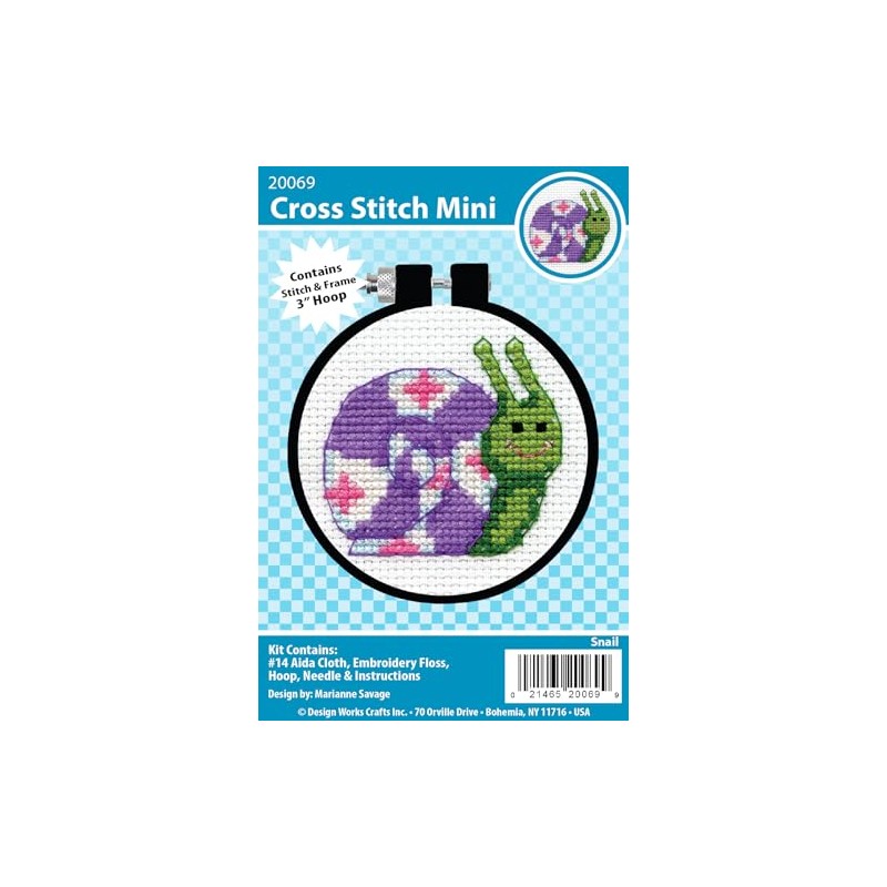 Design Works Crafts Inc. Snail Counted Cross Stitch Kit with