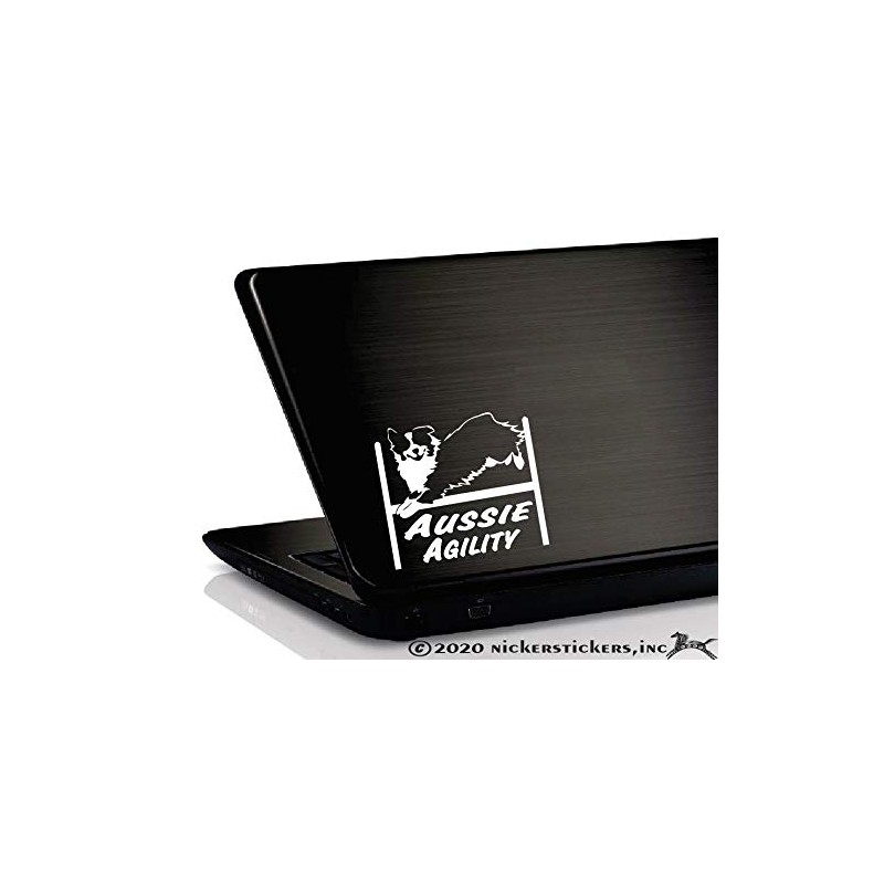 Aussie Agility ~ Agility Dog Agility Aussie Vinyl Window Decal