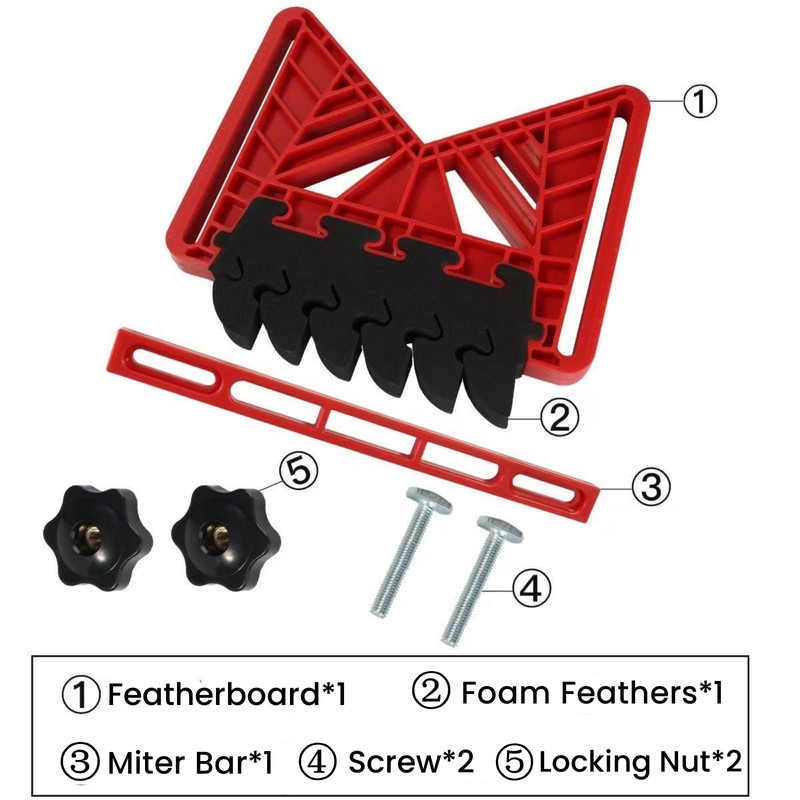 Featherboard Table Saw Guide, Woodworking Safety Accessory, Precision Cutting Tool