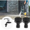 2 Pack Garden Tap Connector Hose Tap Adapter 3/4inch,Outdoor Female