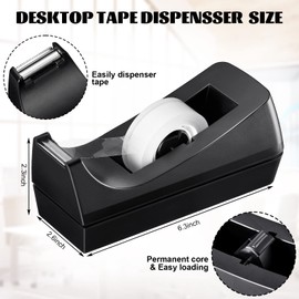 20 Pack Desktop Tape Dispenser Tape Roll Dispenser Non Skid Base Tape Dispensers Desk Tape Dispenser for Office Home School (Tape Not Included)
