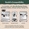 Roobi Espresso Cleaning Disc for Breville Espresso Machines. 54mm Backflush