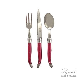[Laguiol] Jeanneron tableware rose set for 1 / [라귀올] 장네론  테이블 양식기 로즈 1인 세트