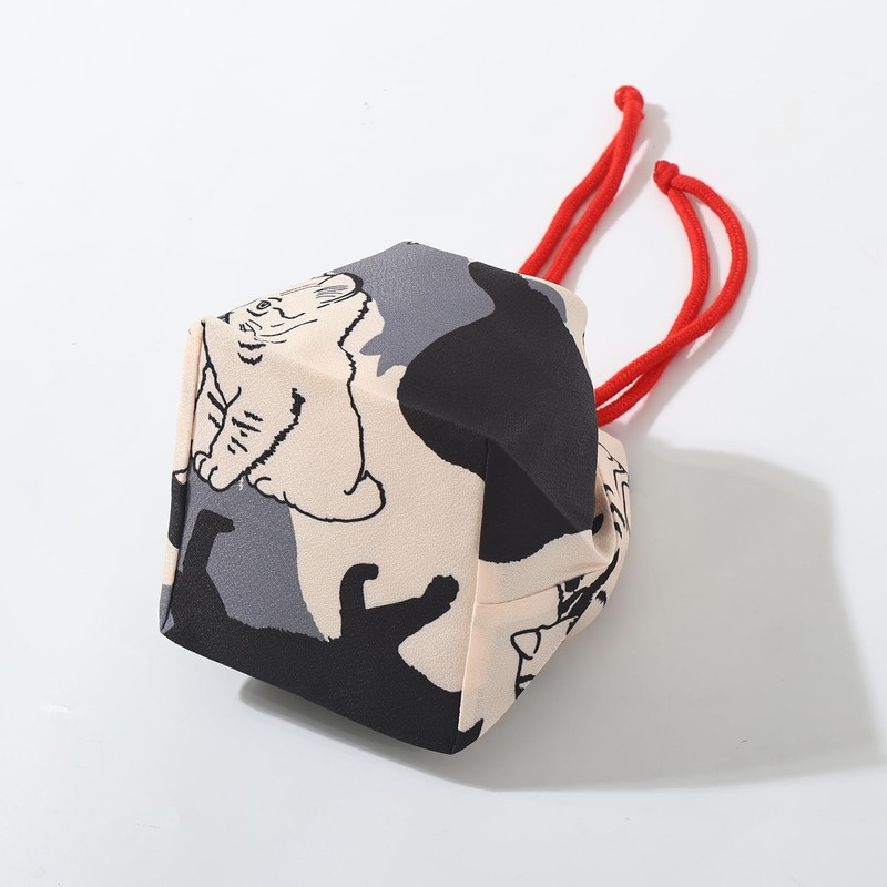 Japanese Drawstring Bag Kimono Handbag Blossom Sakura Bag Vintage Jewelry