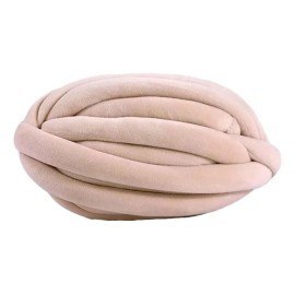 Hilo Grueso, Hilo Tubular Gigante Para Tejer Con Beige