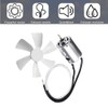 6" RV Vent Fan Blade Replacement with 12V D-Shaft RV