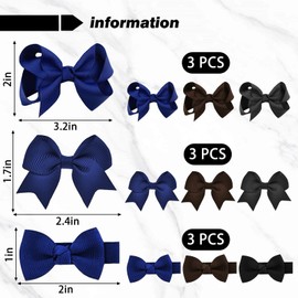 9 pieces bow hair pin, simple and fashionable, cute hair accessories for girls, fashionable headgear for children and decoration of clothing hairstyles.