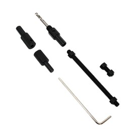 Rack-A-Tiers The Javelin – All-in-One Drill Bit Extension Kit | Up to 10 Ft Reach | Converts 3/8"-16 Threaded Rod | Includes Hole Saw & Driver Attachments (95000)