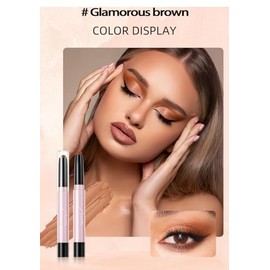 YUYUE-YY Glitter Eyeshadow Stick - Cream Shimmer and Matte, Highly Pigmented Pencil, Waterproof & Long Lasting, Shimmering Finish, Blendable Eyes Makeup (4#)