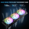 darkFlash DG360 All-in-one Liquid CPU Cooler, High-Performance Pump, ARGB Sync,