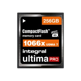 Integral 256GB Compact Flash Card UDMA-7 1066x Speed VPG-65 160MB/s Read and 135MB/s Write Professional High Speed Memory Card