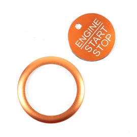 PIUGILH Car Start Stop Button Cover Suitable for Ford Ranger 2023 2024, Car Engine Start Stop Button Decoration Trim for Ford Ranger Accessories, Car Accessories Interior (Orange)