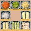 Rotary Cheese Grater Shredder, Manual Vegetable Slicer Suction Base 3