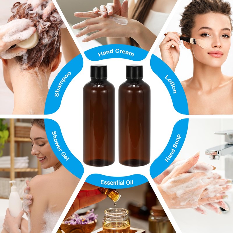 PATIKIL Travel Bottles with Screw Cap, 6 Pcs 3.4Oz(100ml) Leak