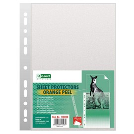 D.RECT Punched Pockets A4 45 Micron - Polly Pocket A4 Package of 100 Units - Plastic Wallets A4 Clear Perforated - Grained Polypropylene Pockets, Quality Punched Pockets